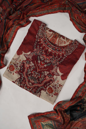 Original Asim Jofa 3pcs Lawn  Collection MT-03
