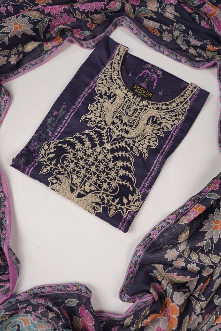 Original Asim Jofa 3pcs Lawn  Collection MT-02
