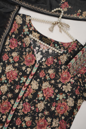 Bin Saeed - Trousers - Exclusive Printed 3PC Collection RB-01