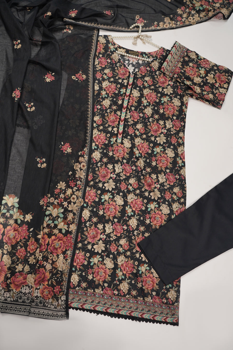 Bin Saeed - Trousers - Exclusive Printed 3PC Collection RB-01