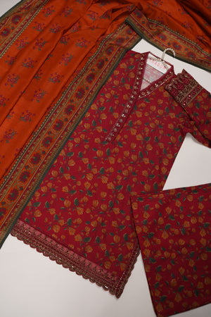 SADA BAHAR Khaddar 3 PCS Collection TK-01