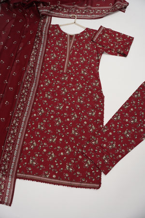Original Bin Saeed Lawn Collection  TZT-02