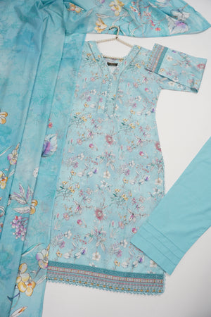 Original Bin Saeed Lawn Collection  TZT-03