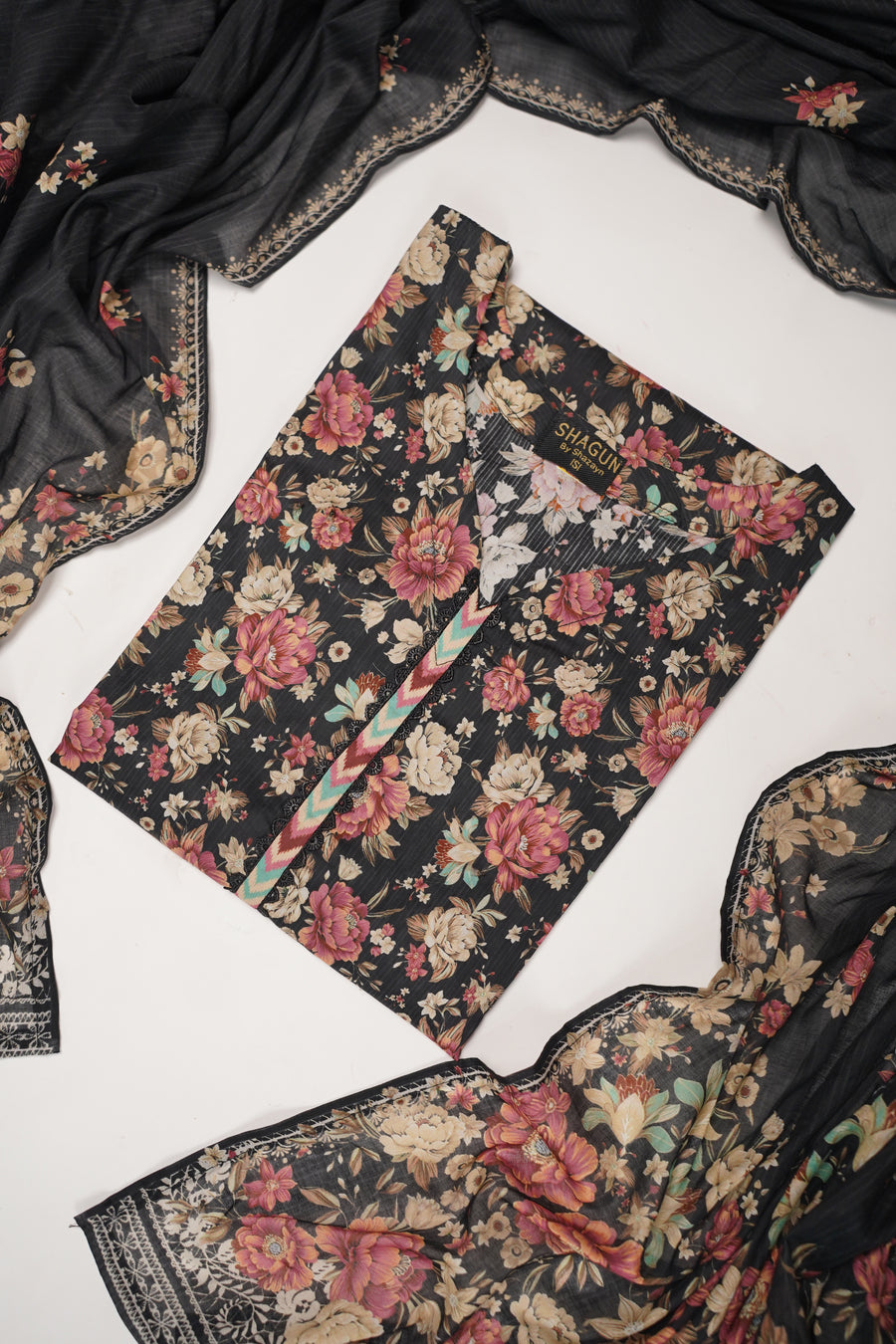 Bin Saeed - Trousers - Exclusive Printed 3PC Collection RB-01