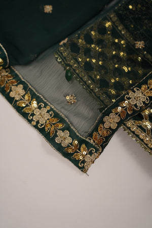 Dastaan Exclusive Velvet collection MM-01 (Green)