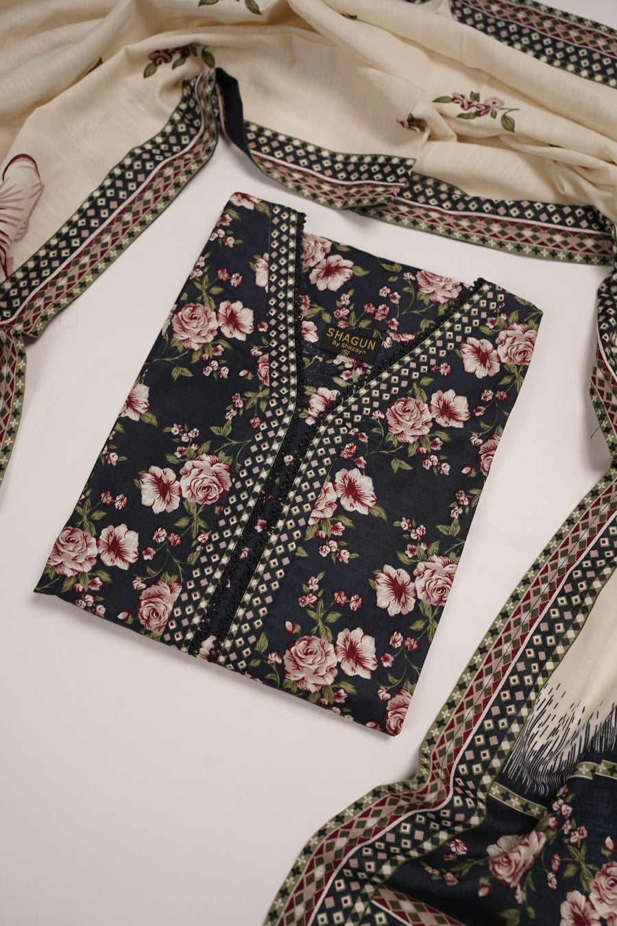 Original Bin Saeed Khaddar 3 PCS Collection SP-03