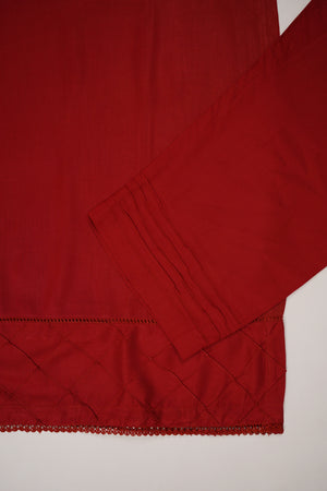 Shagun Linen Collection With Velvet Shawl YT-01