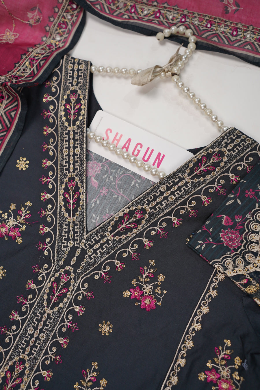 ORIGINAL BIN SAEED EMBROIDERED COTTON EID COLLECTION FH-003