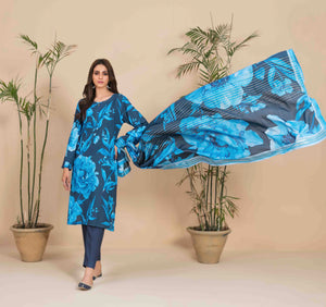 SHANAYA WINTER LINEN COLLECTION WITH DIAMOND DUPATTA