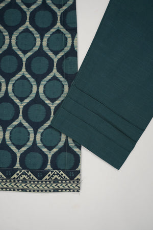 Original Tawakal printed Khaddar shirt with printed shawl and plan bottom ZT-29