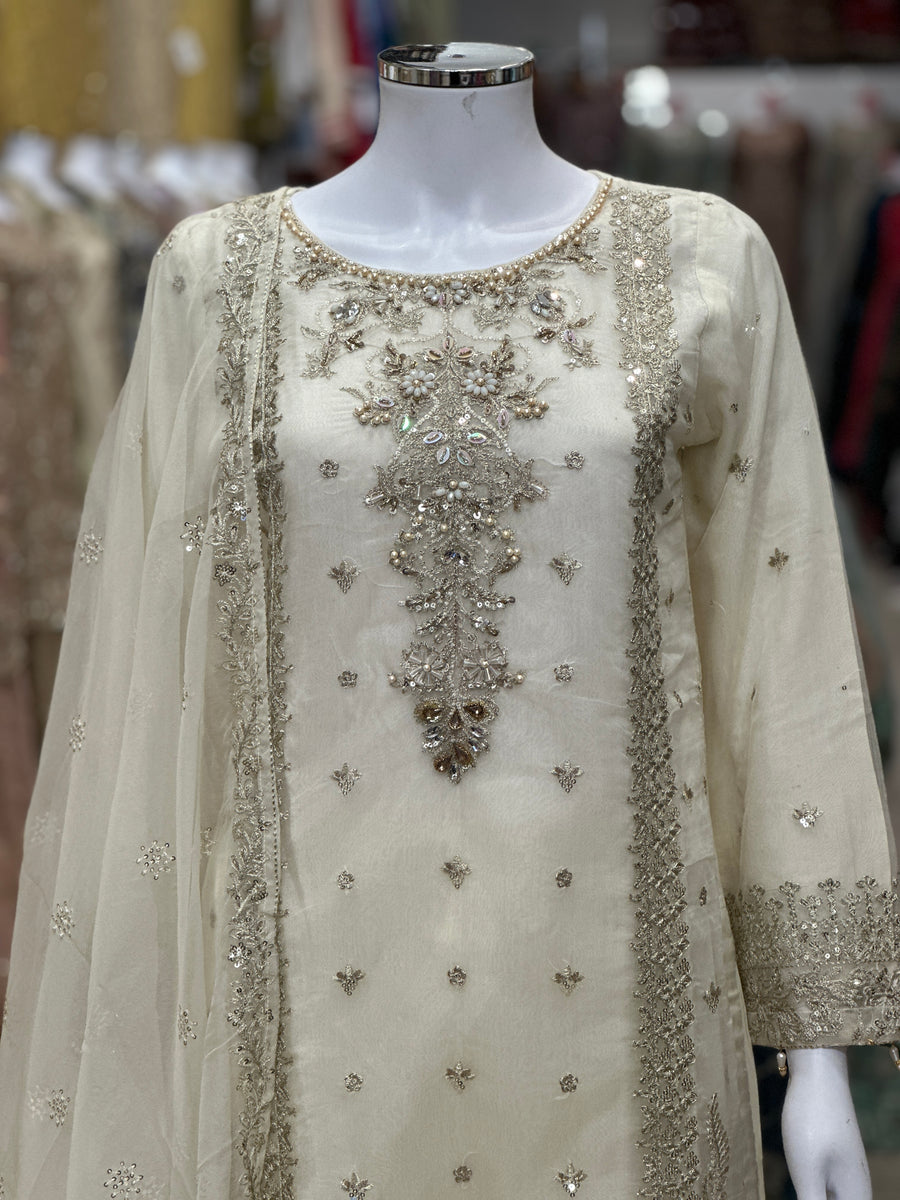 Rang-e-Jahaan Luxury Organza Collection 2024 - Ayzel 021