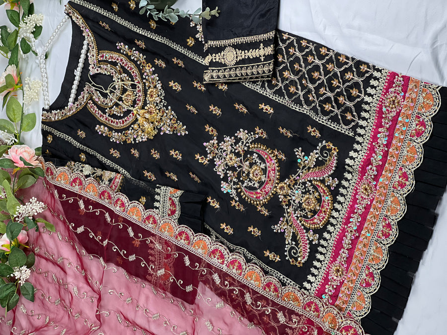 RANGOON - Luxury Organza Ready to Wear - D1