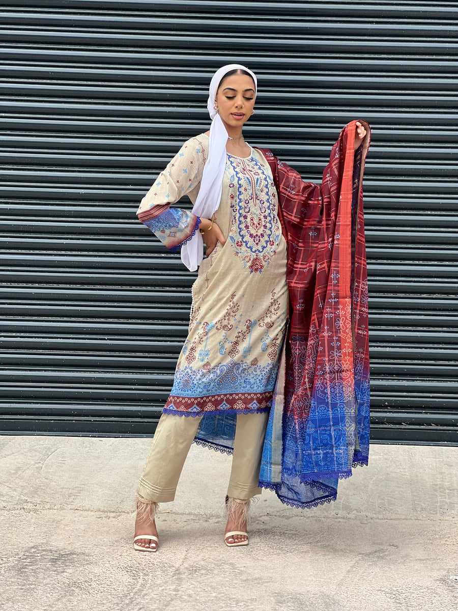 BASANT BY SHAGUN LAWN WITH FANCY SCARF