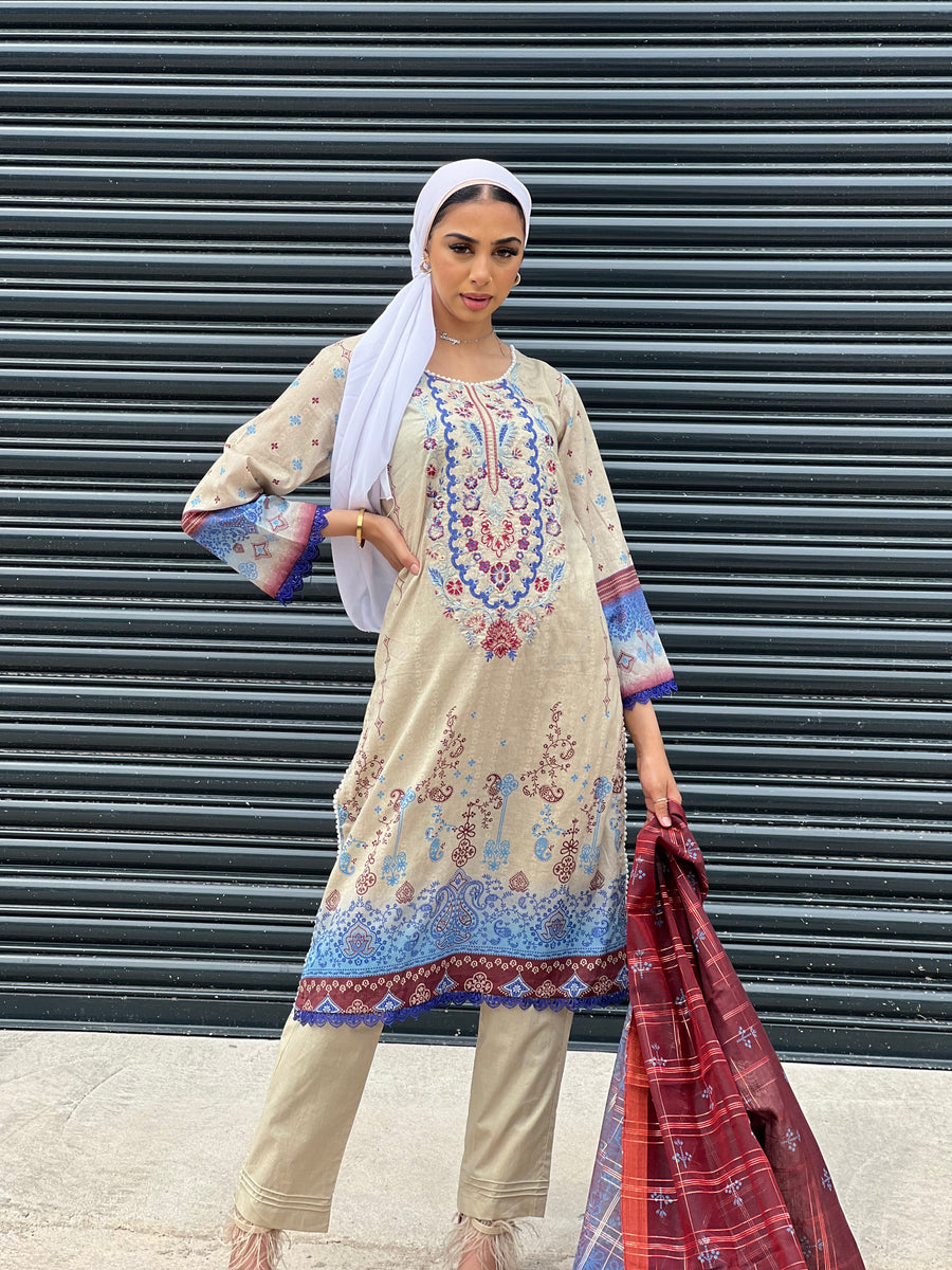 BASANT BY SHAGUN LAWN WITH FANCY SCARF
