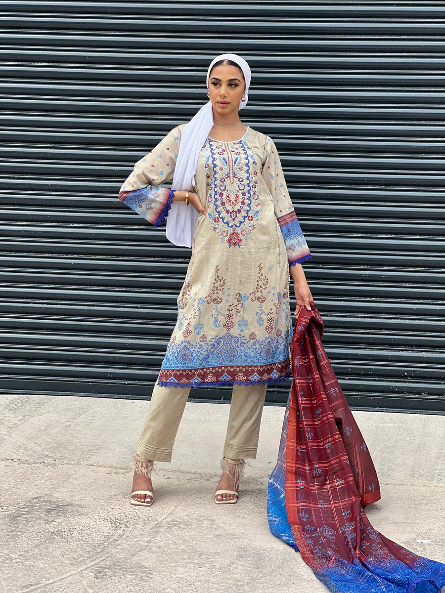 BASANT BY SHAGUN LAWN WITH FANCY SCARF