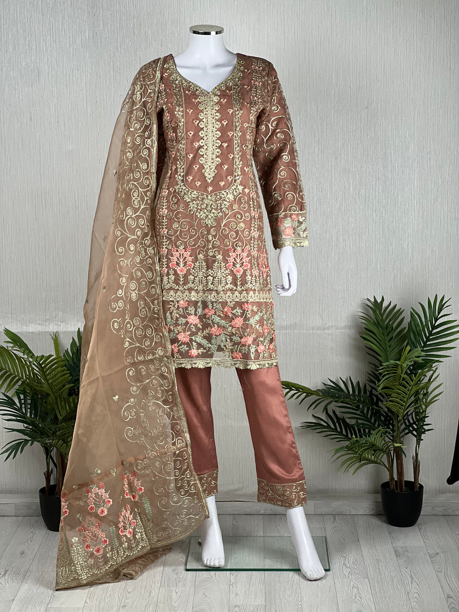 RANGOON - Luxury Organza Ready to Wear - D1