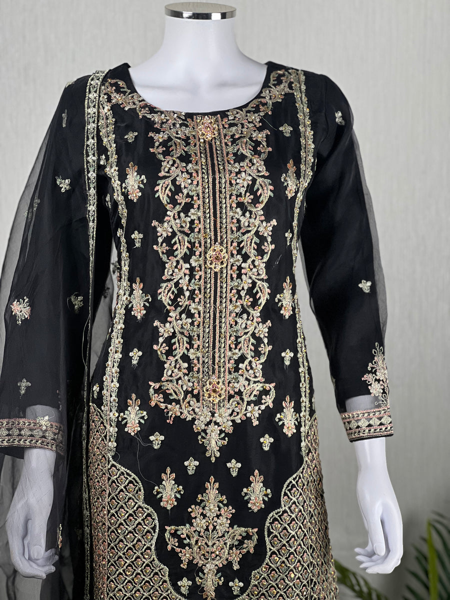 RANGOON- Luxury Organza Ready to Wear - D4