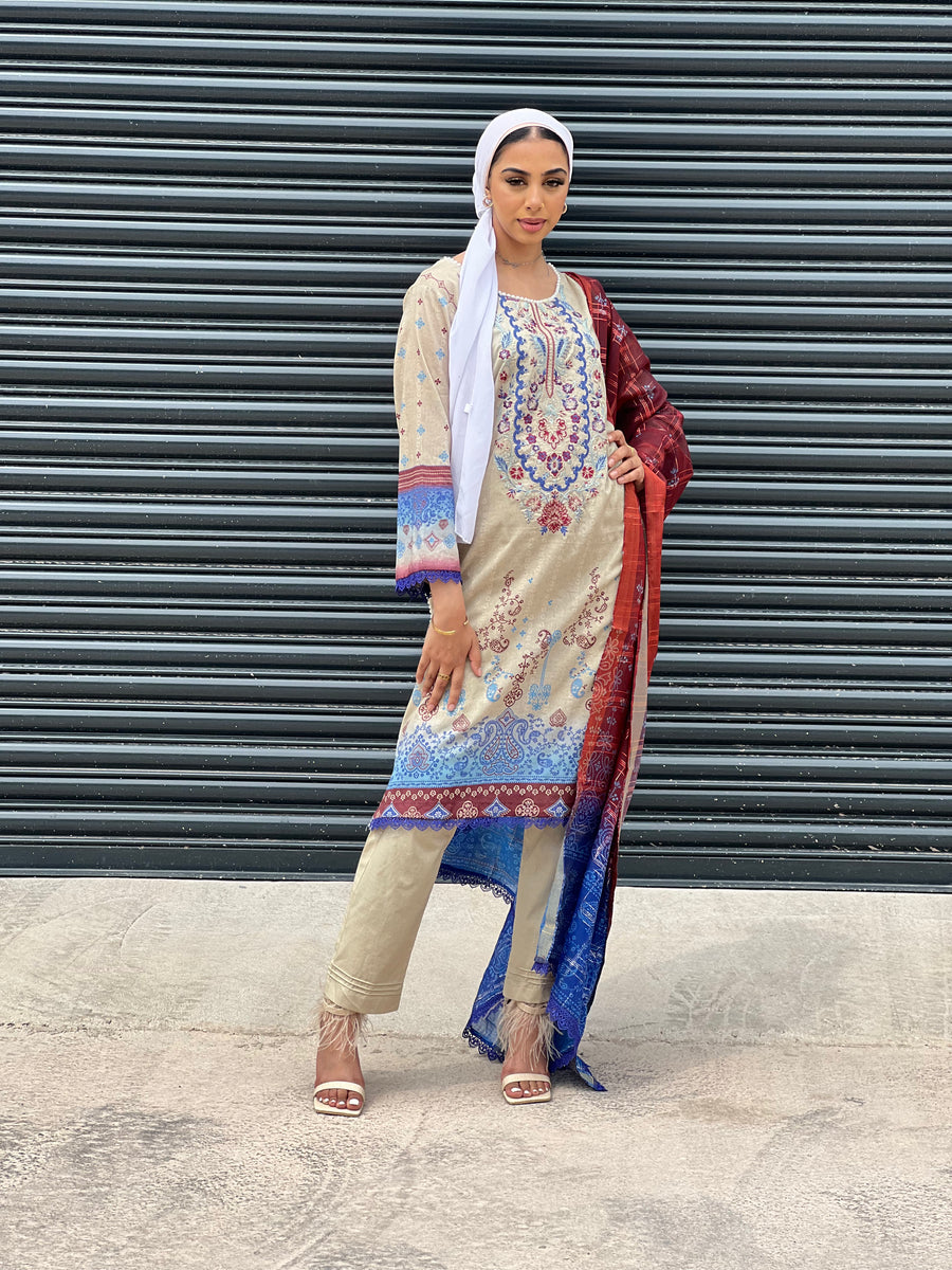 BASANT BY SHAGUN LAWN WITH FANCY SCARF