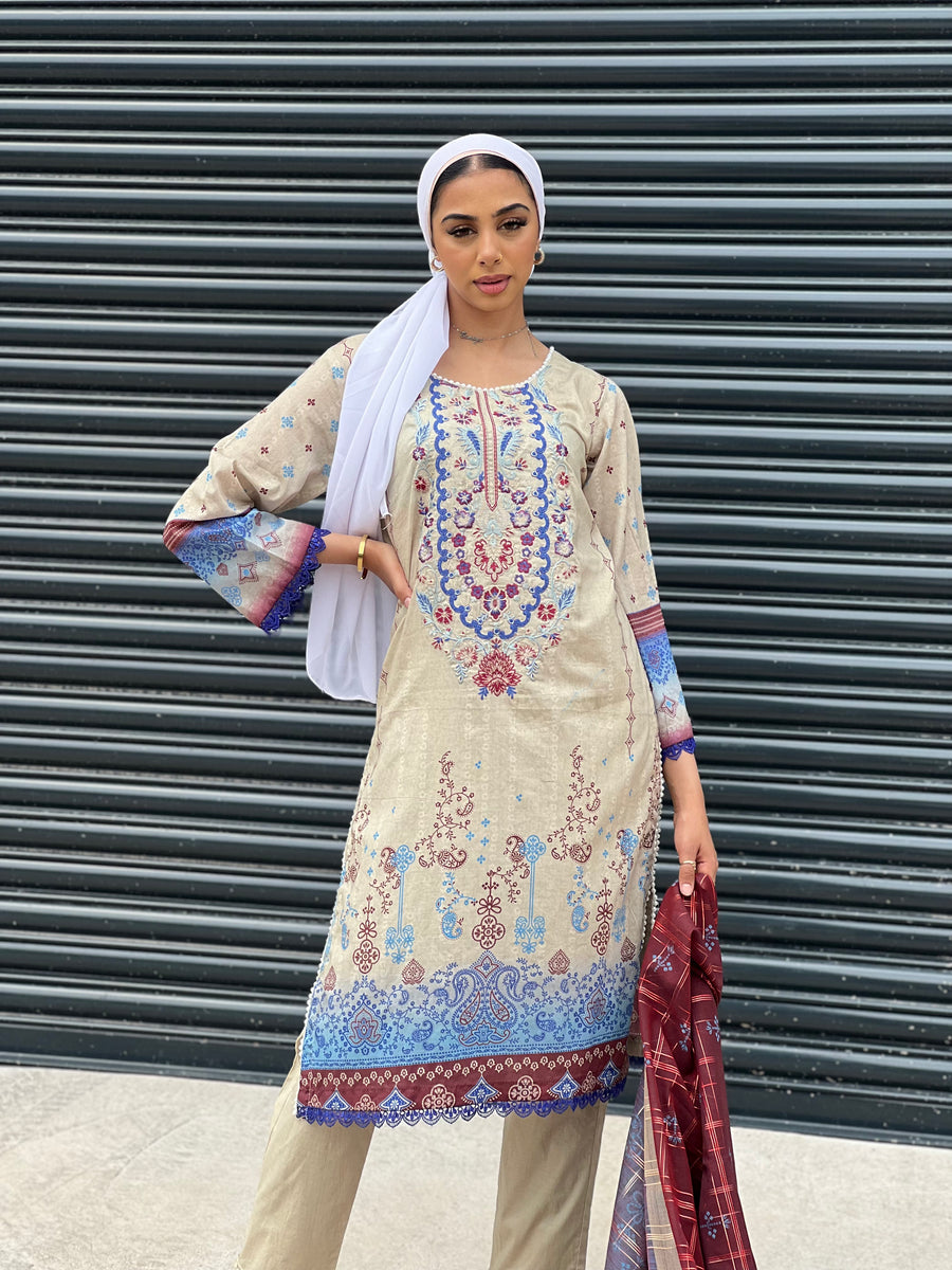 BASANT BY SHAGUN LAWN WITH FANCY SCARF