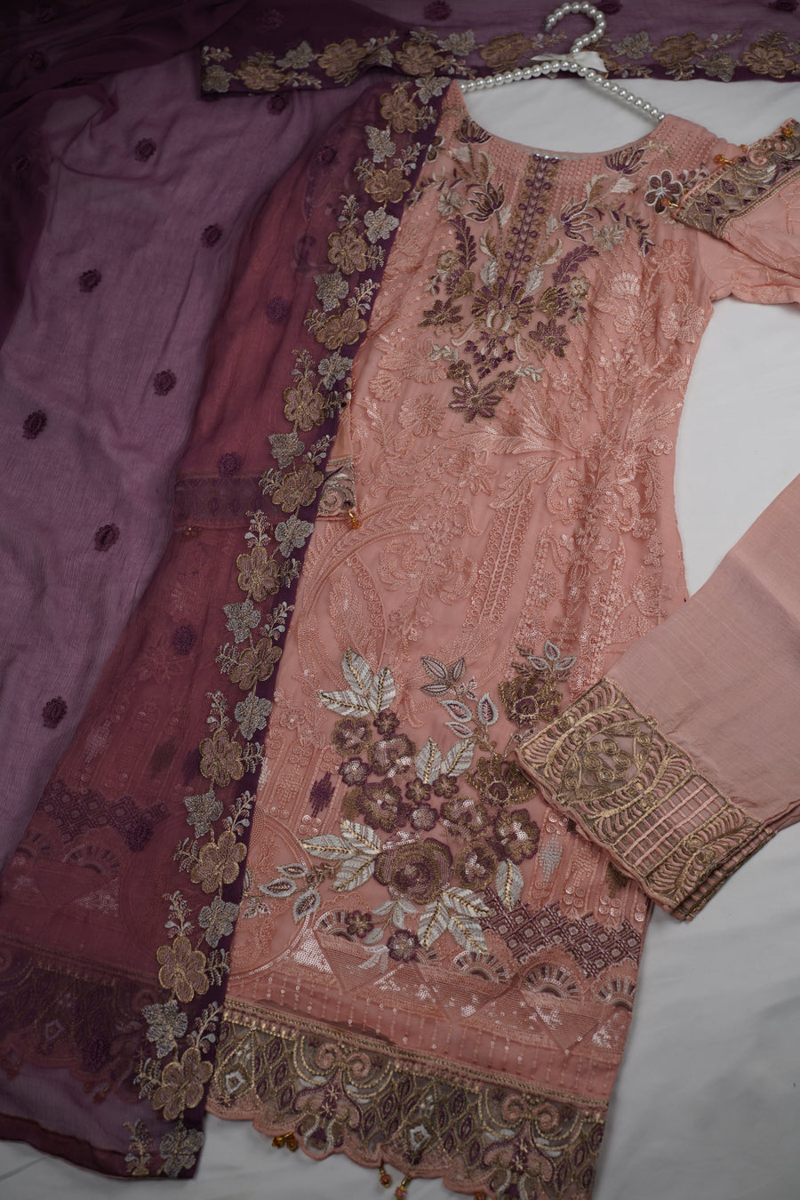 Exclusive Branded Chiffon - Full Chiffon Suit with Chiffon Dupatta - Ready to Wear - D7