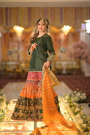 PRE ORDER READY IN 10 WEEKS) MULTI COLOUR GARARAH 3 PCS