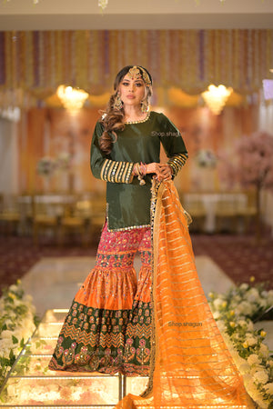 PRE ORDER READY IN 10 WEEKS) MULTI COLOUR GARARAH 3 PCS