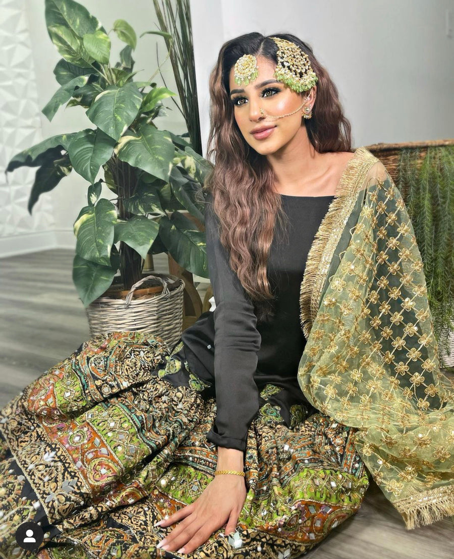 pakistani haldi and mehndi garara dress 🤩only online booking . | Instagram