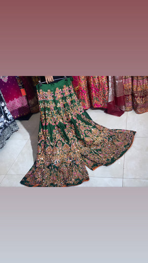 (PRE BOOK) READY IN 8 WEEKS MEHNDI PLAZZOS ( , GREEN , NAVI , PARROT)