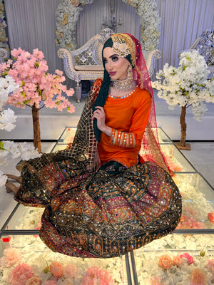 PRE ORDER (READY IN 10 WEEKS) New mehndi wear garara 3 piece