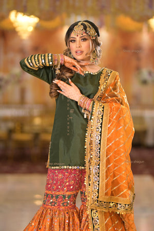 PRE ORDER READY IN 10 WEEKS) MULTI COLOUR GARARAH 3 PCS