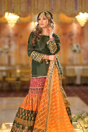 PRE ORDER READY IN 10 WEEKS) MULTI COLOUR GARARAH 3 PCS