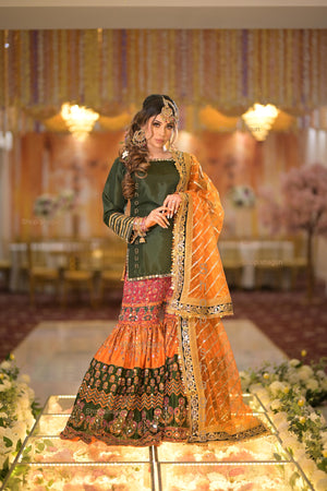 PRE ORDER READY IN 10 WEEKS) MULTI COLOUR GARARAH 3 PCS