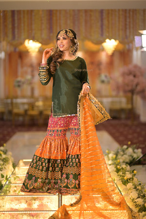 PRE ORDER READY IN 10 WEEKS) MULTI COLOUR GARARAH 3 PCS