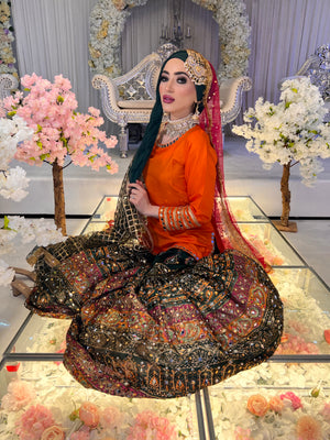 PRE ORDER (READY IN 10 WEEKS) New mehndi wear garara 3 piece