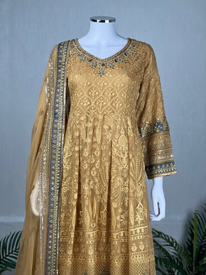 ⁨⁨MEHRU CHIFFON MAXI COLLECTION 2024 CM-01